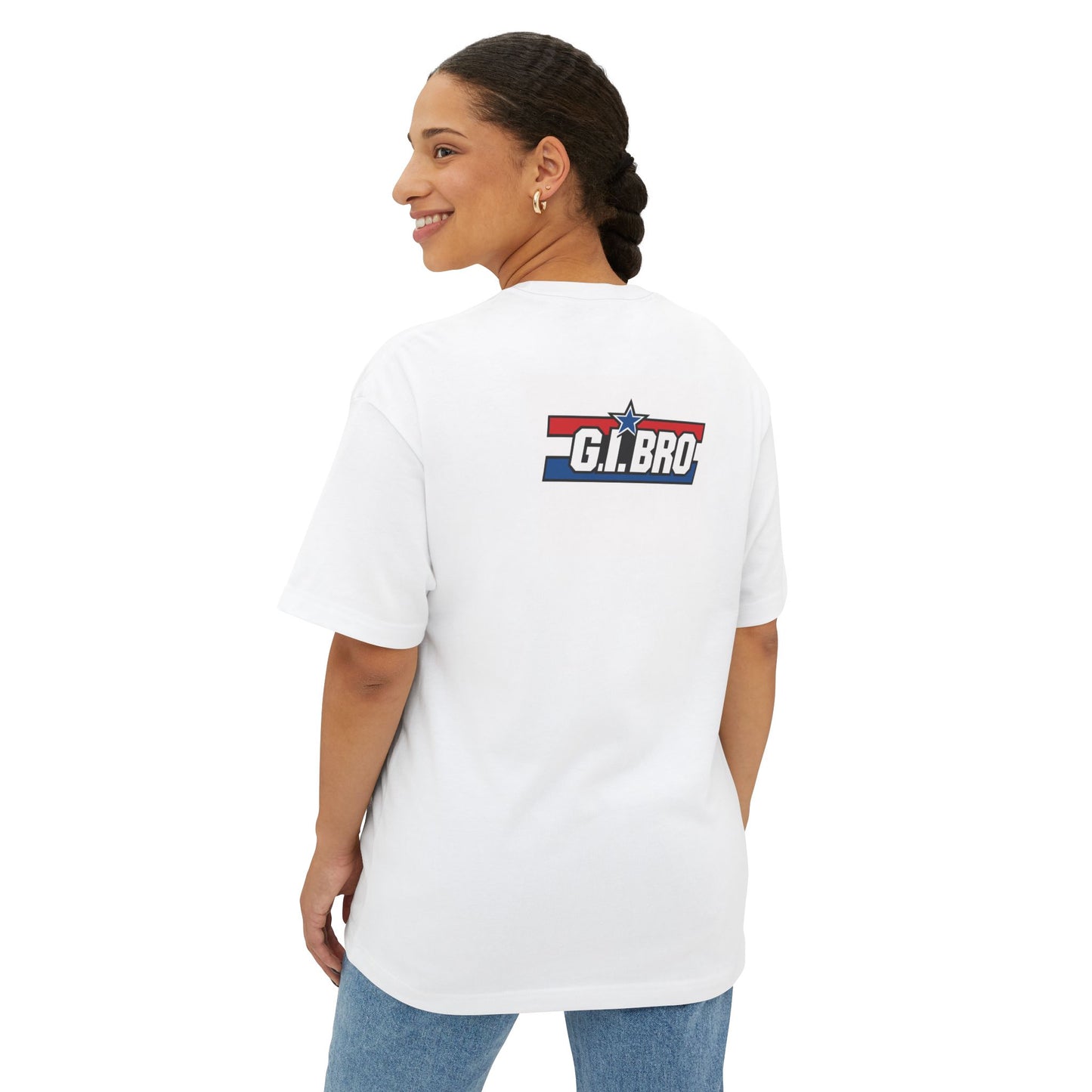 G.I. Bro Oversized Tee - Celebrate Heroes, Veteran Gift, Casual Style, Patriotic Apparel, Unisex Graphic Shirt