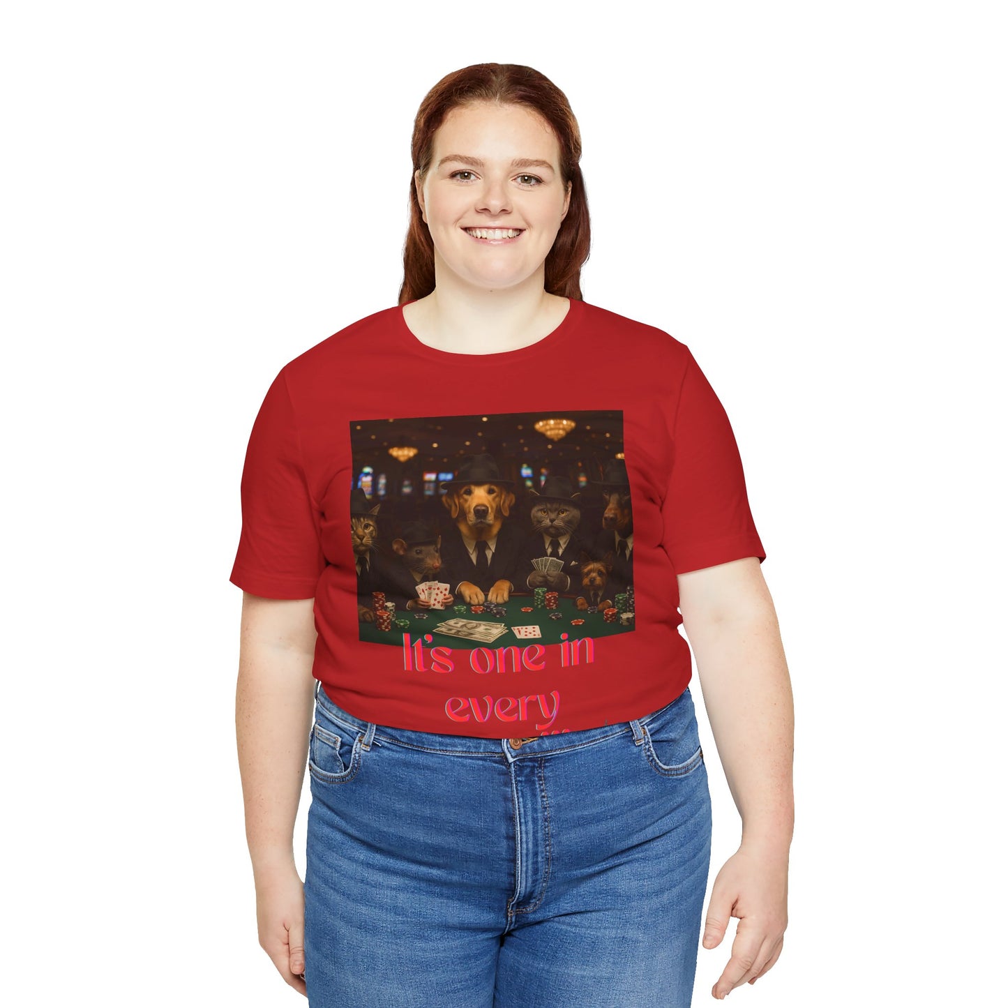 Unisex Short Sleeve Tee - 'It's One in Every Crew!' Graphic Tee for Casual Wear, Gifts, Parties, Events, and Gatherings