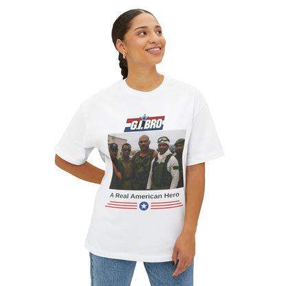 G.I. Bro Oversized Tee - Celebrate Heroes, Veteran Gift, Casual Style, Patriotic Apparel, Unisex Graphic Shirt
