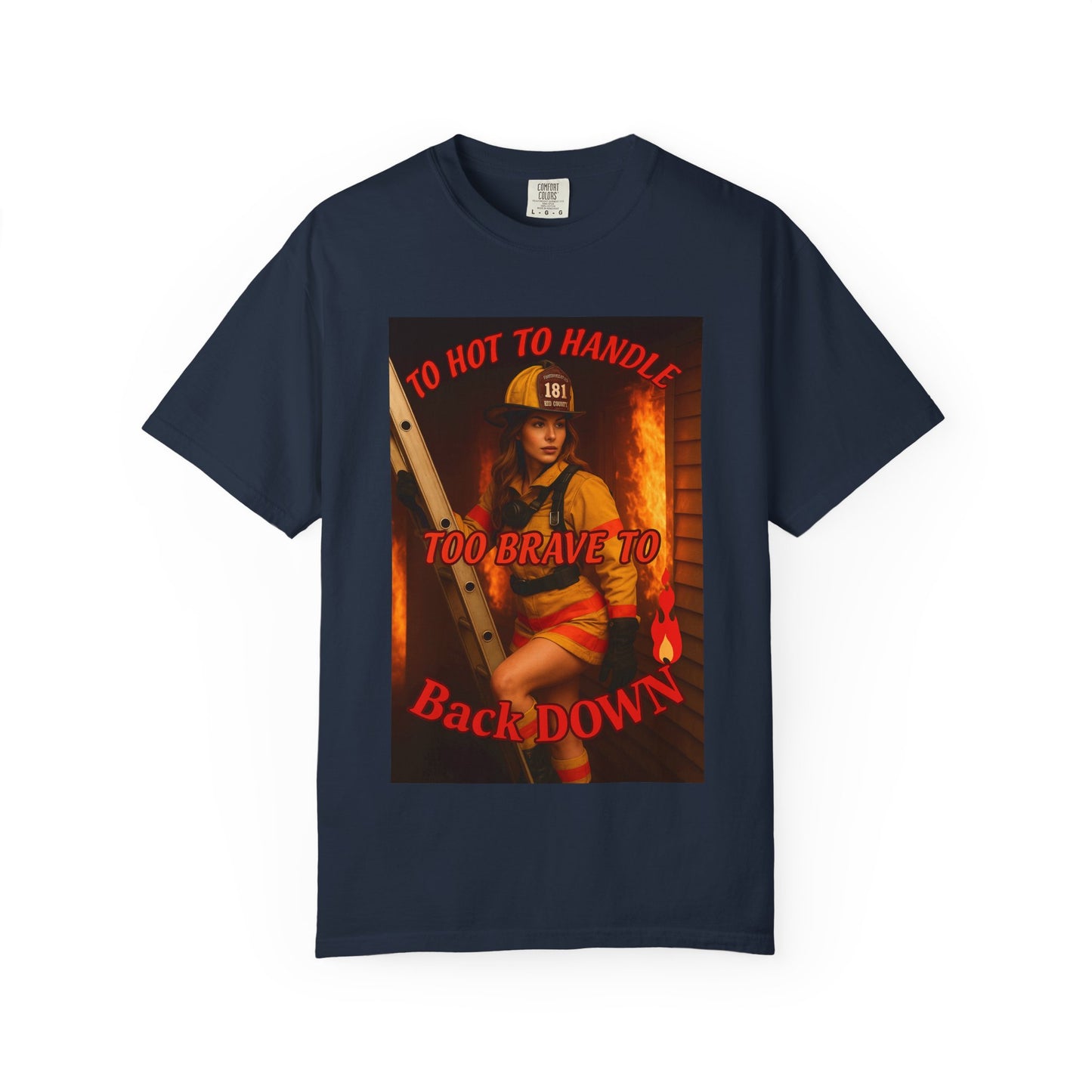 Brave Firefighter T-Shirt, Unisex Graphic Tee, Gift for Firefighters, Patriotic T-Shirt, Support Our Heroes