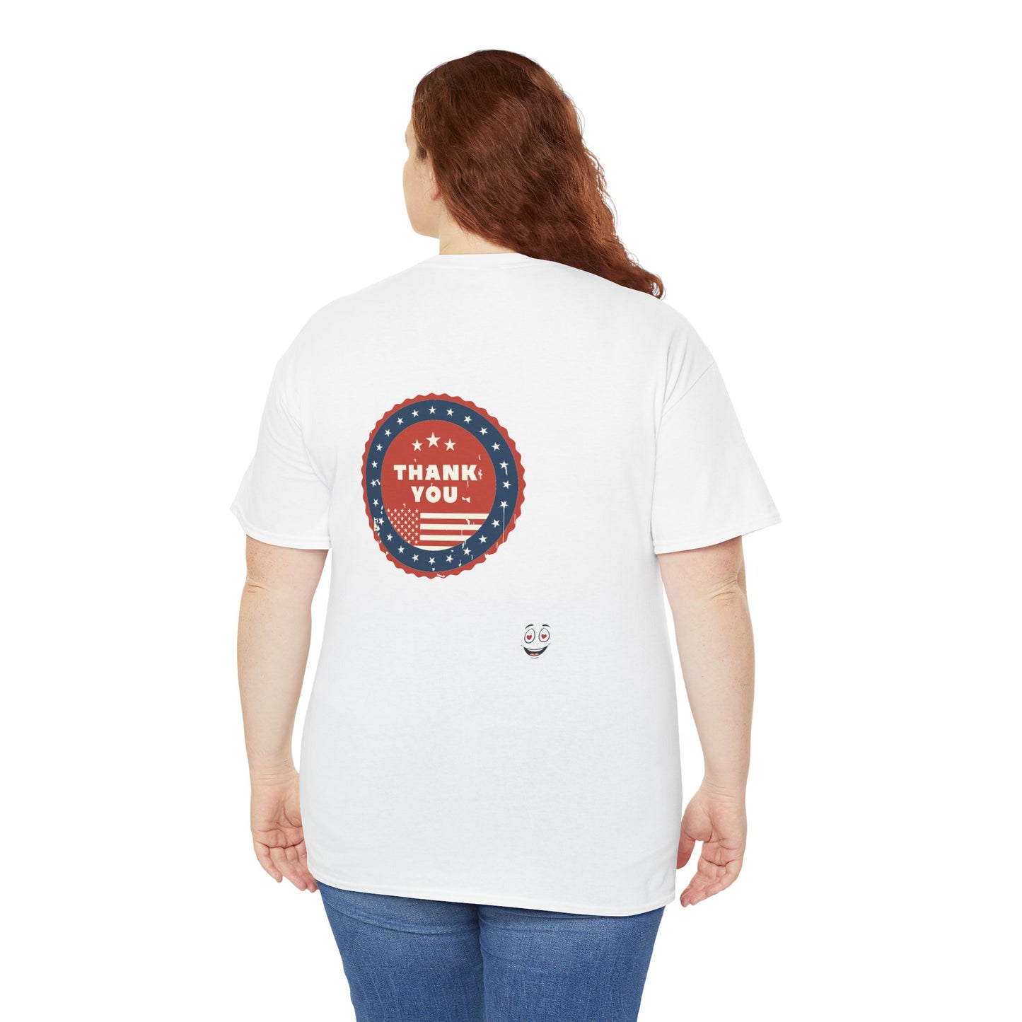 Heroic Firefighter Tee - Unisex Heavy Cotton Shirt, First Responder Gift, Thank You T-Shirt, Casual Wear, Patriotic Apparel