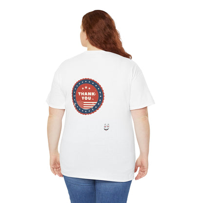 Heroic Firefighter Tee - Unisex Heavy Cotton Shirt, First Responder Gift, Thank You T-Shirt, Casual Wear, Patriotic Apparel