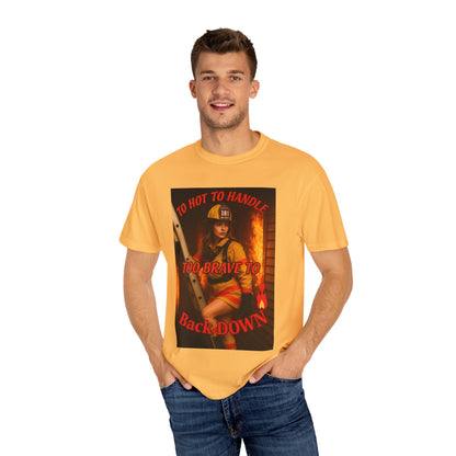 Brave Firefighter T-Shirt, Unisex Graphic Tee, Gift for Firefighters, Patriotic T-Shirt, Support Our Heroes