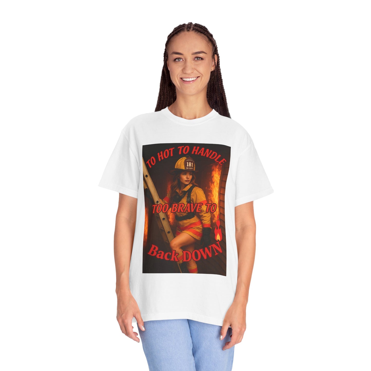 Brave Firefighter T-Shirt, Unisex Graphic Tee, Gift for Firefighters, Patriotic T-Shirt, Support Our Heroes