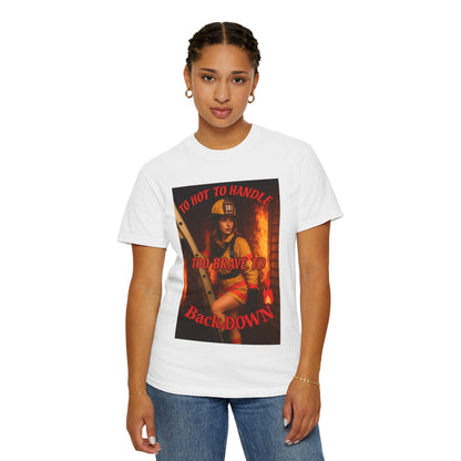 Brave Firefighter T-Shirt, Unisex Graphic Tee, Gift for Firefighters, Patriotic T-Shirt, Support Our Heroes