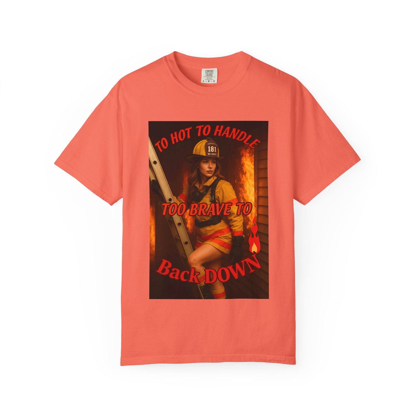 Brave Firefighter T-Shirt, Unisex Graphic Tee, Gift for Firefighters, Patriotic T-Shirt, Support Our Heroes