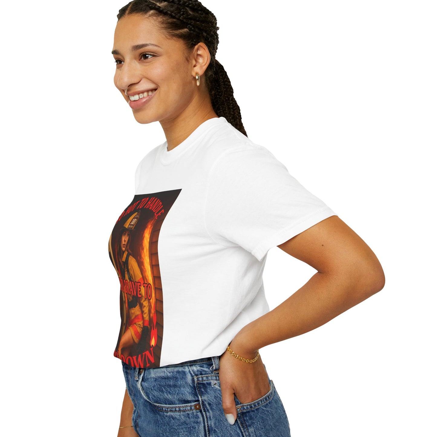 Brave Firefighter T-Shirt, Unisex Graphic Tee, Gift for Firefighters, Patriotic T-Shirt, Support Our Heroes