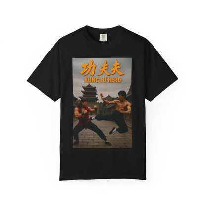 Kung Fu Hero Unisex T-Shirt, Retro Martial Arts Tee, Gift for Action Movie Fans, Casual Wear, Unique Graphic Shirt