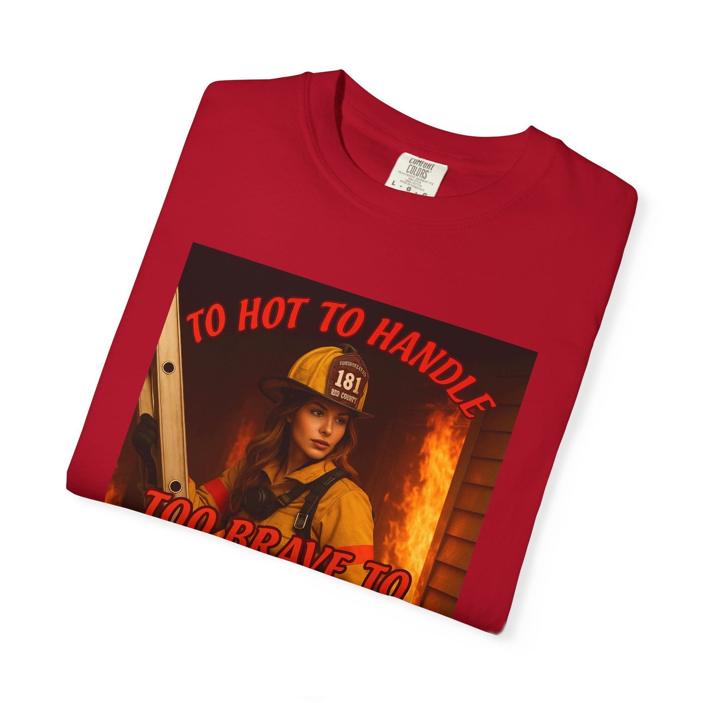 Brave Firefighter T-Shirt, Unisex Graphic Tee, Gift for Firefighters, Patriotic T-Shirt, Support Our Heroes