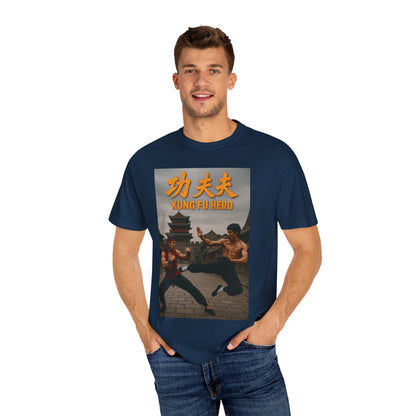 Kung Fu Hero Unisex T-Shirt, Retro Martial Arts Tee, Gift for Action Movie Fans, Casual Wear, Unique Graphic Shirt
