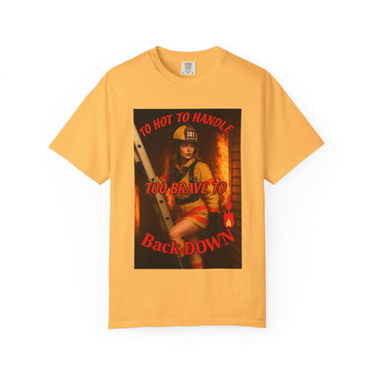 Brave Firefighter T-Shirt, Unisex Graphic Tee, Gift for Firefighters, Patriotic T-Shirt, Support Our Heroes