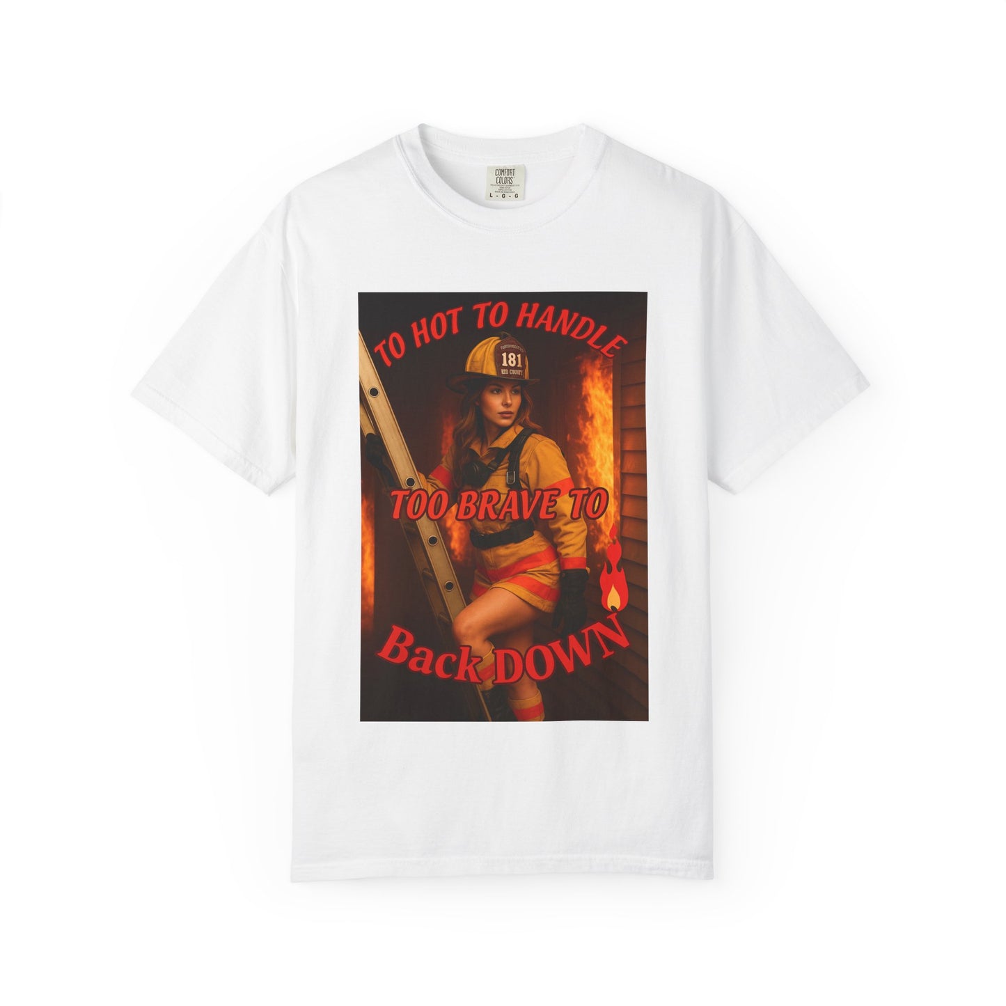 Brave Firefighter T-Shirt, Unisex Graphic Tee, Gift for Firefighters, Patriotic T-Shirt, Support Our Heroes