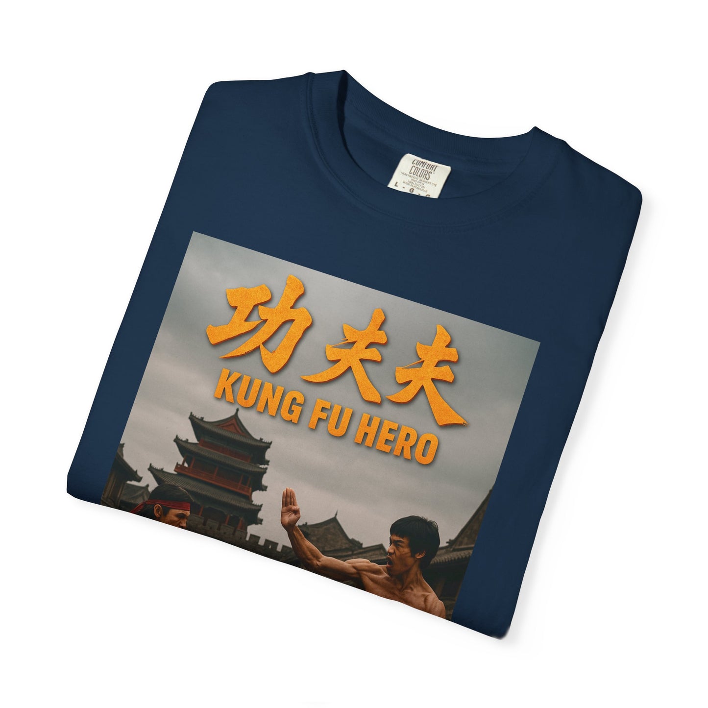 Kung Fu Hero Unisex T-Shirt, Retro Martial Arts Tee, Gift for Action Movie Fans, Casual Wear, Unique Graphic Shirt