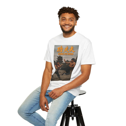 Kung Fu Hero Unisex T-Shirt, Retro Martial Arts Tee, Gift for Action Movie Fans, Casual Wear, Unique Graphic Shirt