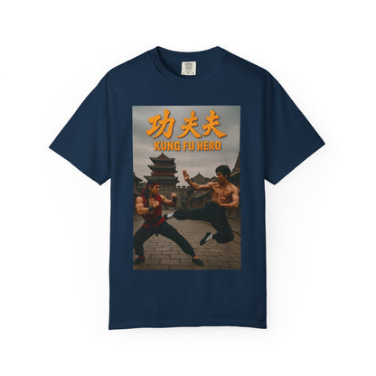 Kung Fu Hero Unisex T-Shirt, Retro Martial Arts Tee, Gift for Action Movie Fans, Casual Wear, Unique Graphic Shirt