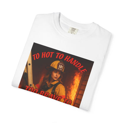 Brave Firefighter T-Shirt, Unisex Graphic Tee, Gift for Firefighters, Patriotic T-Shirt, Support Our Heroes