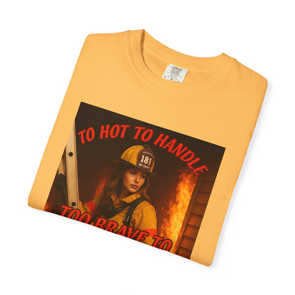 Brave Firefighter T-Shirt, Unisex Graphic Tee, Gift for Firefighters, Patriotic T-Shirt, Support Our Heroes