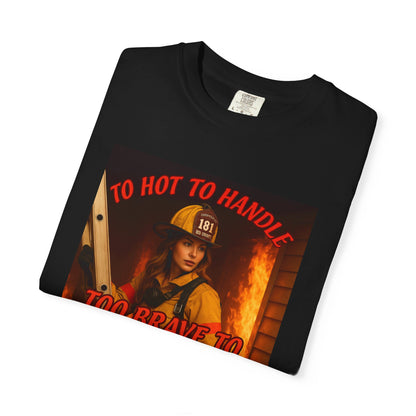 Brave Firefighter T-Shirt, Unisex Graphic Tee, Gift for Firefighters, Patriotic T-Shirt, Support Our Heroes