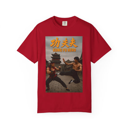 Kung Fu Hero Unisex T-Shirt, Retro Martial Arts Tee, Gift for Action Movie Fans, Casual Wear, Unique Graphic Shirt