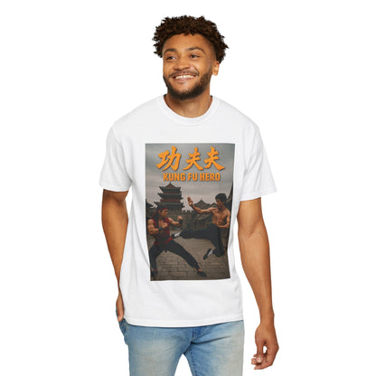 Kung Fu Hero Unisex T-Shirt, Retro Martial Arts Tee, Gift for Action Movie Fans, Casual Wear, Unique Graphic Shirt