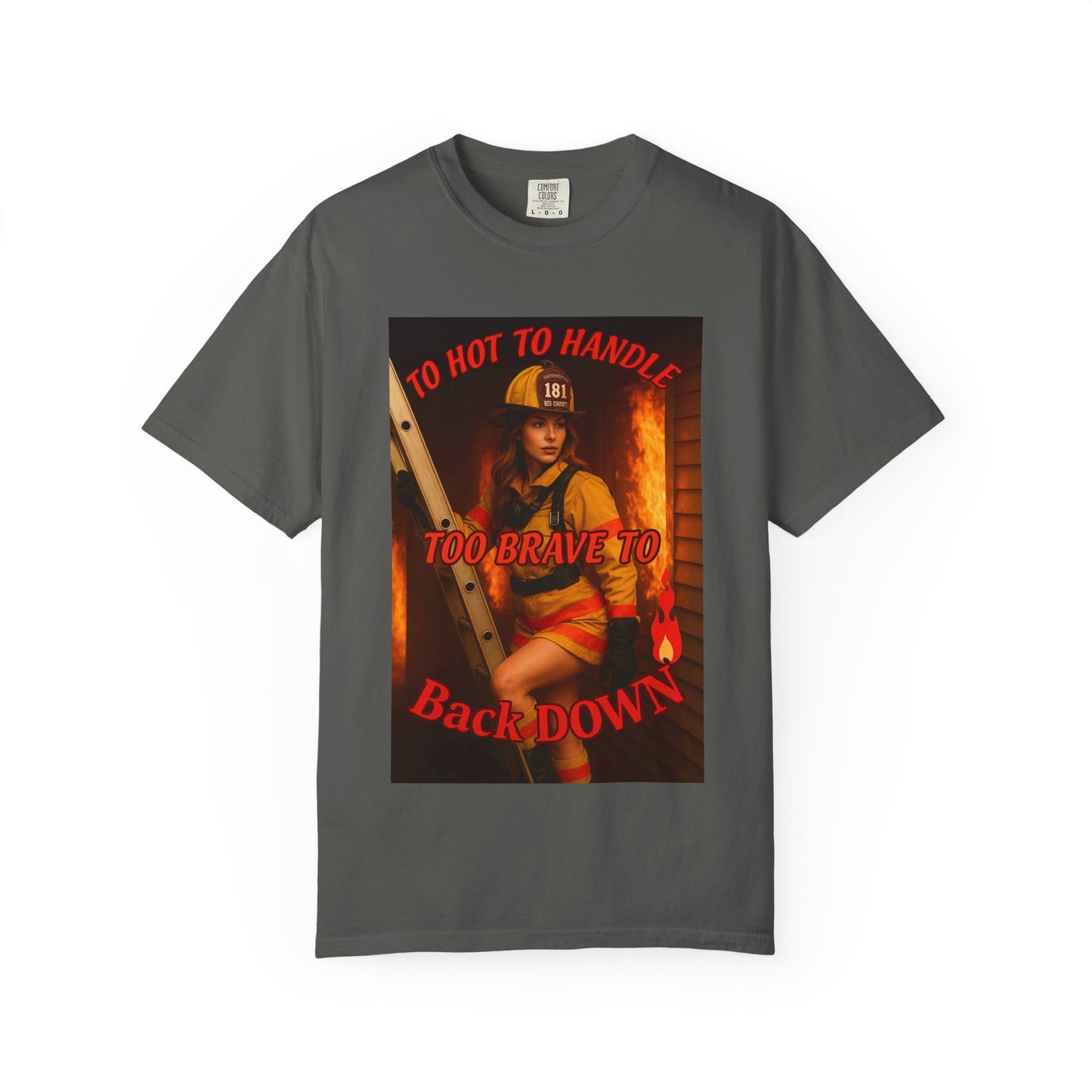 Brave Firefighter T-Shirt, Unisex Graphic Tee, Gift for Firefighters, Patriotic T-Shirt, Support Our Heroes