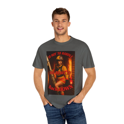 Brave Firefighter T-Shirt, Unisex Graphic Tee, Gift for Firefighters, Patriotic T-Shirt, Support Our Heroes