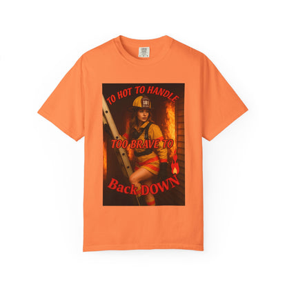 Brave Firefighter T-Shirt, Unisex Graphic Tee, Gift for Firefighters, Patriotic T-Shirt, Support Our Heroes