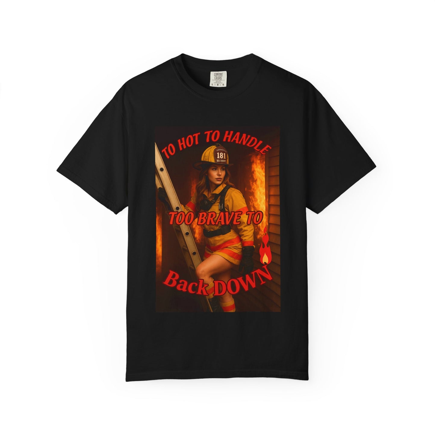 Brave Firefighter T-Shirt, Unisex Graphic Tee, Gift for Firefighters, Patriotic T-Shirt, Support Our Heroes
