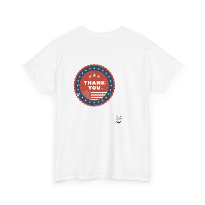 Heroic Firefighter Tee - Unisex Heavy Cotton Shirt, First Responder Gift, Thank You T-Shirt, Casual Wear, Patriotic Apparel