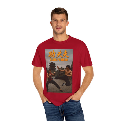 Kung Fu Hero Unisex T-Shirt, Retro Martial Arts Tee, Gift for Action Movie Fans, Casual Wear, Unique Graphic Shirt