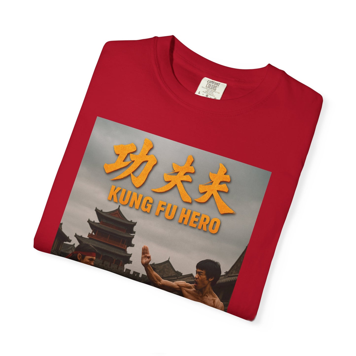 Kung Fu Hero Unisex T-Shirt, Retro Martial Arts Tee, Gift for Action Movie Fans, Casual Wear, Unique Graphic Shirt