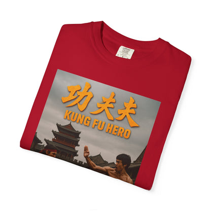 Kung Fu Hero Unisex T-Shirt, Retro Martial Arts Tee, Gift for Action Movie Fans, Casual Wear, Unique Graphic Shirt
