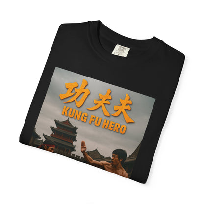 Kung Fu Hero Unisex T-Shirt, Retro Martial Arts Tee, Gift for Action Movie Fans, Casual Wear, Unique Graphic Shirt
