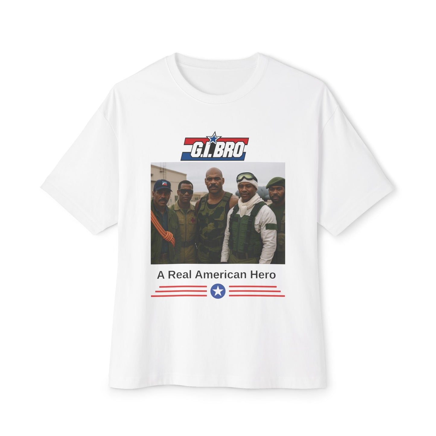 G.I. Bro Oversized Tee - Celebrate Heroes, Veteran Gift, Casual Style, Patriotic Apparel, Unisex Graphic Shirt