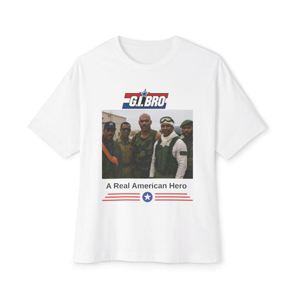 G.I. Bro Oversized Tee - Celebrate Heroes, Veteran Gift, Casual Style, Patriotic Apparel, Unisex Graphic Shirt