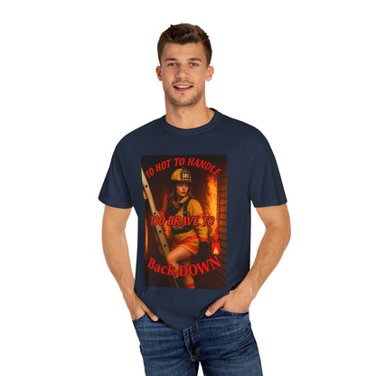 Brave Firefighter T-Shirt, Unisex Graphic Tee, Gift for Firefighters, Patriotic T-Shirt, Support Our Heroes