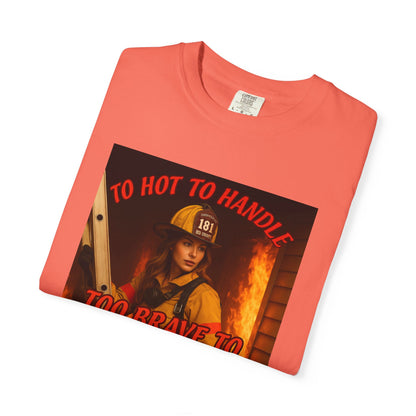 Brave Firefighter T-Shirt, Unisex Graphic Tee, Gift for Firefighters, Patriotic T-Shirt, Support Our Heroes