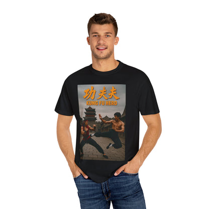 Kung Fu Hero Unisex T-Shirt, Retro Martial Arts Tee, Gift for Action Movie Fans, Casual Wear, Unique Graphic Shirt