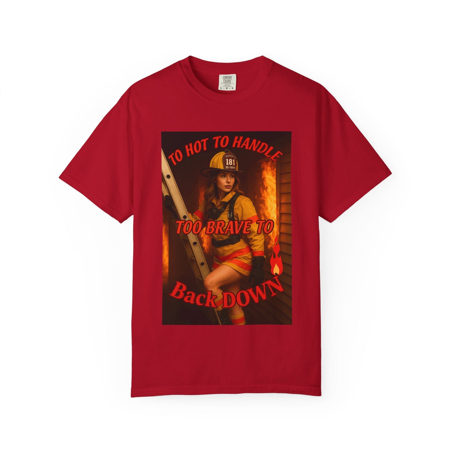 Brave Firefighter T-Shirt, Unisex Graphic Tee, Gift for Firefighters, Patriotic T-Shirt, Support Our Heroes