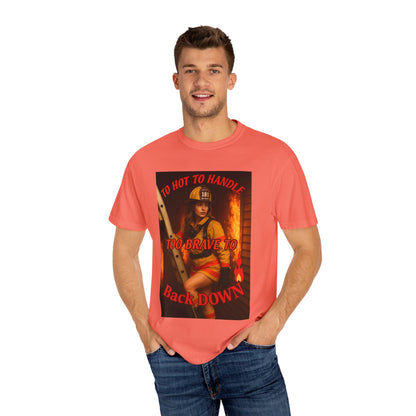 Brave Firefighter T-Shirt, Unisex Graphic Tee, Gift for Firefighters, Patriotic T-Shirt, Support Our Heroes