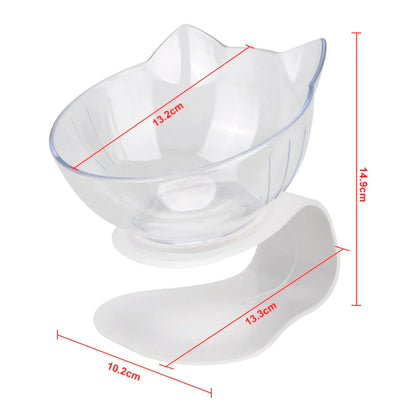 Ergonomic Double Pet Bowl Set – Non-Slip, Raised Stand for Dogs & Cats